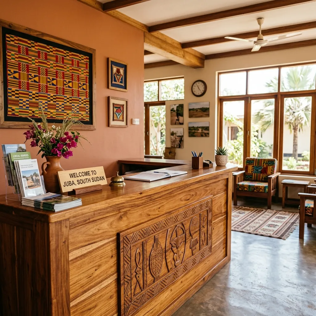 Welcome desk, Juba office
