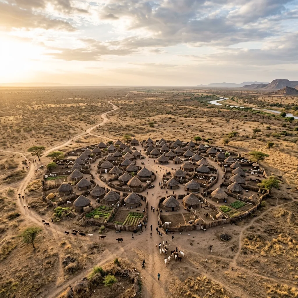 Arrival at a remote village